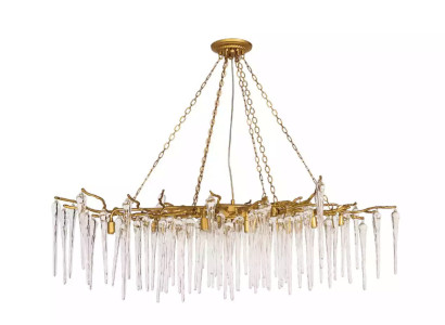 Ceiling lamp Glass Ceiling light Living room Lamp Light fixture Tropical Crystal