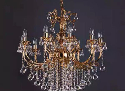 Luxury Lamp Ceiling Chandelier Chandelier Chandelier Ceiling lamp Crystal Gold