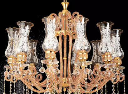 Luxury ceiling chandelier chandelier Chandelier Ceiling lamp Crystal Gold