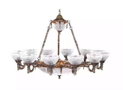 Ceiling light Chandelier Lamp Ceiling lamp Luster Glass 122cm Lamps