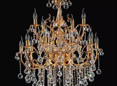 Ceiling light Luxury Chandelier Ceiling lamp Luster Gold Crystal 75x125