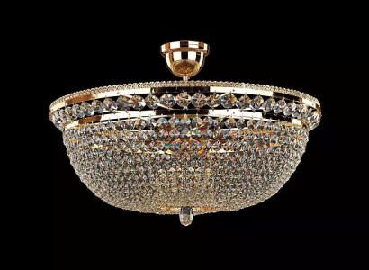 Round Crystal Light fixture Ceiling lamp Luxury Chandelier Ceiling Light Gold Chandelier