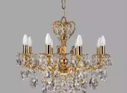 Luster Chandelier Ceiling lamp Gold Luxury Art Crystal