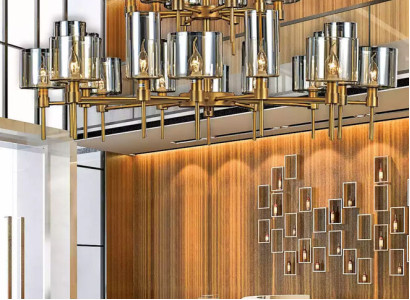 Design Lamps 95x120 Chandelier beautiful Living room Light fixture Luxury Luster Glass