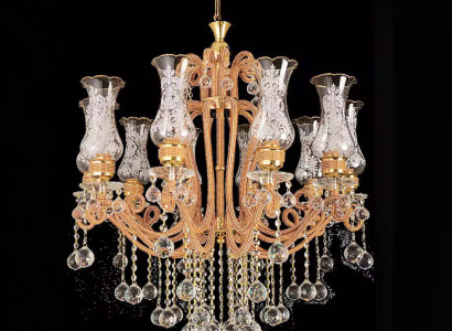 Luxury ceiling chandelier chandelier Chandelier Ceiling lamp Crystal Gold Lamp