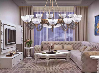 Chandelier Lamp Ceiling lamp Chandelier Glass Gray Art Light fixture