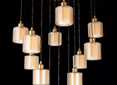 Chandelier Living room Ceiling lamp Ceiling lamp Luster Modern Gold