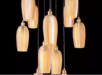 Chandelier Luxury Chandelier Ceiling lamp Modern Gold Glass