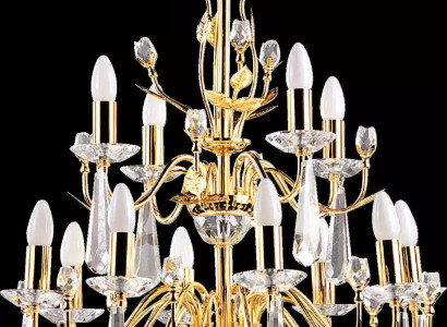 Luxury chandelier ceiling lamp Chandelier ceiling light Crystal Gold