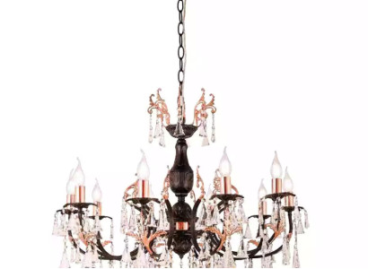 Luxury ceiling light Chandelier Ceiling lamp Luster Black Crystal