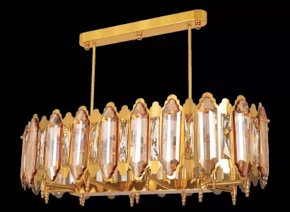 Ceiling lamp Chandelier Ceiling Light Lamp Gold Luster Crystal