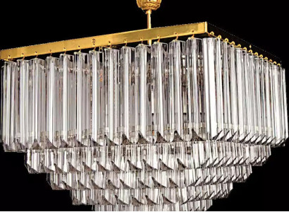 Ceiling chandelier Luxury Gold Chandelier Ceiling lamp Luster Crystal Light fixture