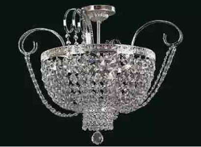 Chandelier Ceiling Light Luxury Chandelier Ceiling lamp Silver Crystal