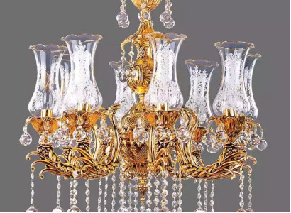 Chandelier Luxury Ceiling Light Gold Chandelier Ceiling lamp Crystal Art