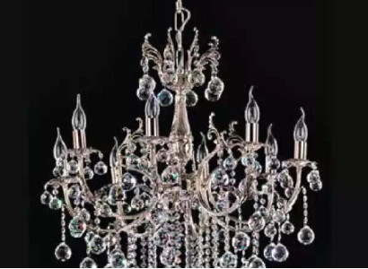 Ceiling chandelier Luxury Silver Chandelier Ceiling lamp Luster Crystal Lamp
