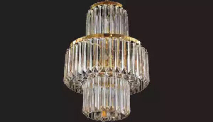 Ceiling chandelier Luxury Gold Chandelier Ceiling lamp Luster Crystal Art