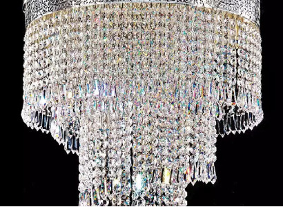 Chandelier Ceiling Light Silver Chandelier Ceiling lamp Crystal 40x70 Lamp