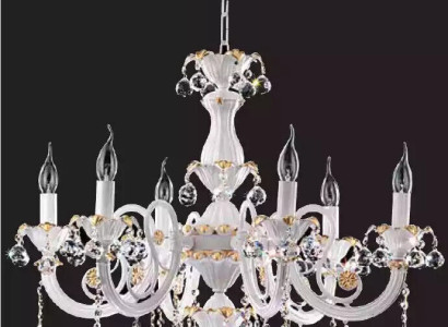 Luxury Chandelier Ceiling lamp Luster Ceiling Light White Crystal