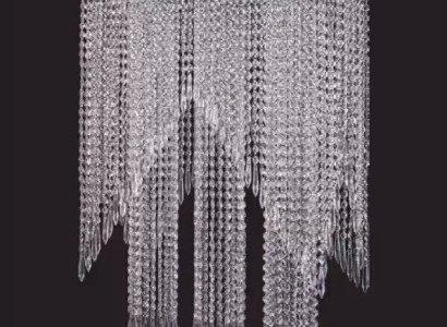 Chandelier pendant lamp shiny chrome new living room chandelier