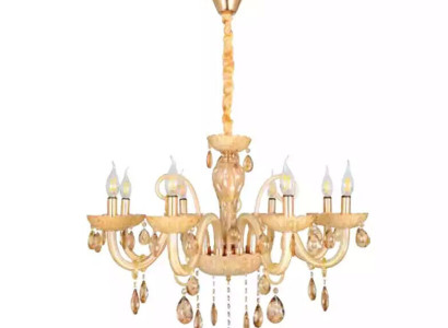 Ceiling lamp Living room Light fixture Opal Honey Luxury Interior Lamps 80x95