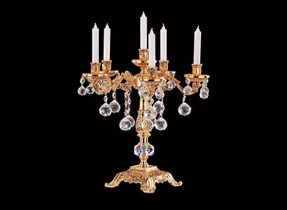 Candlestick candlestick candle holder table candlestick elegant gold