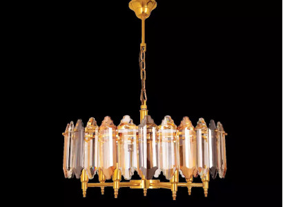 Chandelier Gold Ceiling lamp Lamp Light fixture Golden hanging lamp 60x75cm