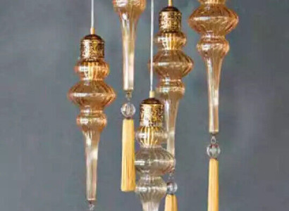 Luster Round Ceiling Light Chandelier Ceiling lamp Lamps Glass Gold
