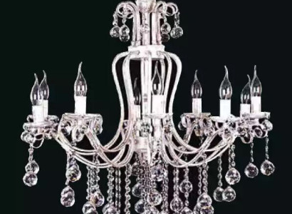 Luxury ceiling chandelier chandelier Chandelier Ceiling lamp Crystal Silver