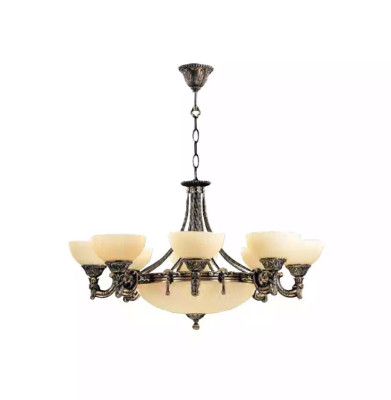 Ceiling chandelier chandelier Chandelier Ceiling lamp Glass Beige Lamps new