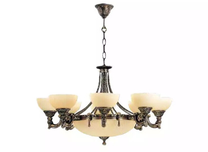 Ceiling chandelier chandelier Chandelier Ceiling lamp Glass Beige Lamps new
