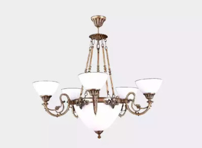 Ceiling lamp Chandelier Chandelier Lamp Luster Glass Art White