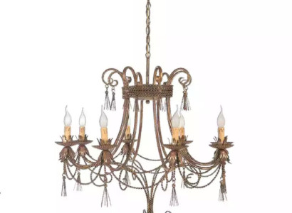 Ceiling chandelier chandelier Chandelier Ceiling lamp Lamps Gold Metal Art