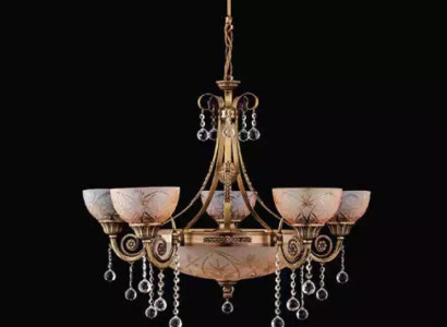 Ceiling lamp Chandelier Ceiling Light Lamp Chandelier Glass Gold Brown