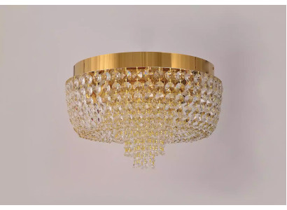 Ceiling chandelier Luxury Gold Chandelier Ceiling lamp Luster Crystal Art