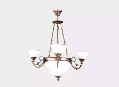 Ceiling lamp Chandelier Chandelier Lamp Luster Glass Art White