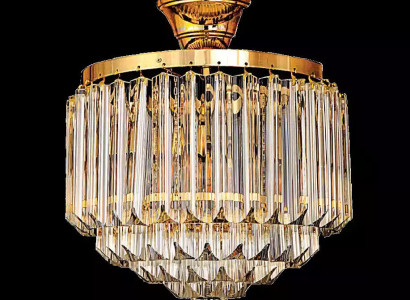 Ceiling chandelier Luxury Gold Chandelier Ceiling lamp Luster Crystal Art