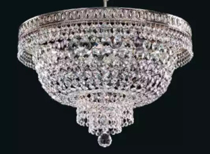Round Ceiling lamp Crystal Ceiling Light Luxury Silver Chandelier Chandelier