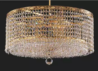 Chandelier Ceiling Light Luxury Gold Chandelier Round Ceiling lamp Crystal Art