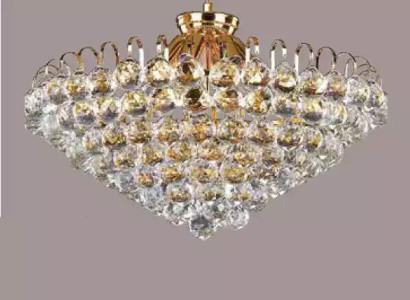 Ceiling chandelier Luxury Gold Chandelier Ceiling lamp Luster Crystal Art
