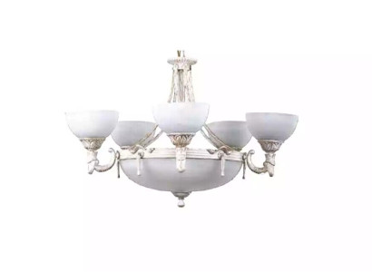 Ceiling light Luster Chandelier Ceiling lamp White Glass Lamps 70x77cm
