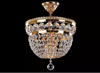 Round Luxury Chandelier Ceiling lamp Chandelier Chandelier Gold Crystal Art