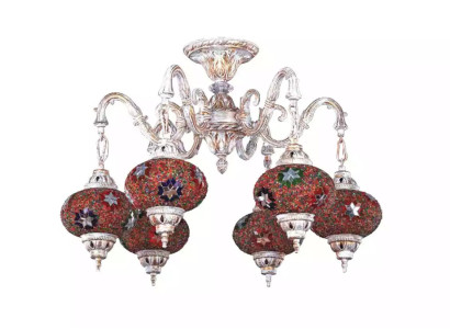 Ceiling light Luster Art Chandelier Ceiling lamp Lamps Glass White