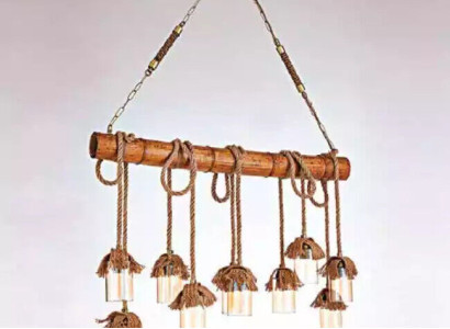 Modern Wood ceiling chandelier magnificent hanging chandelier Ceiling lamp bamboo chandelier