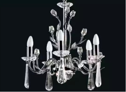 Sibler Crystal Ceiling Chandelier Illuminated Crown Shape State Ceiling Lamp