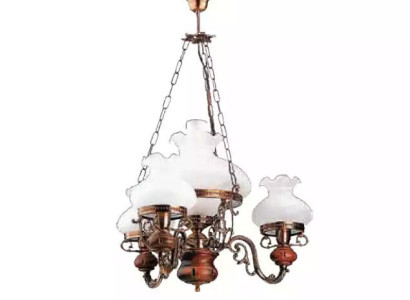 Ceiling chandelier chandelier Chandelier Ceiling lamp Lamp Glass Brown Baroque