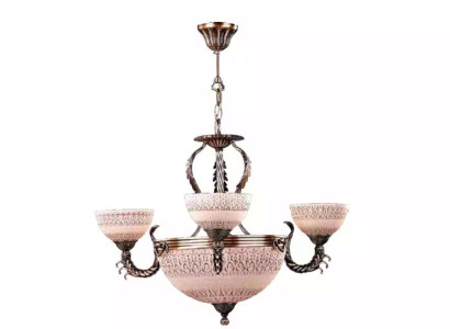 Ceiling lamp Chandelier Ceiling Light Lamp Chandelier Glass Brown Gold