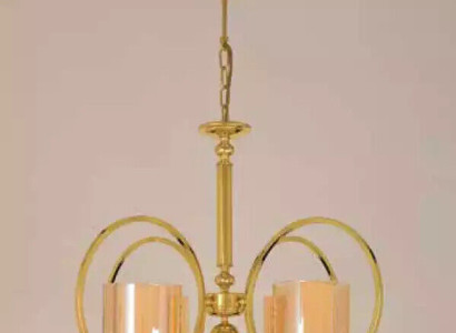 Ceiling lamp in gold color luxury ceiling luster glass living room