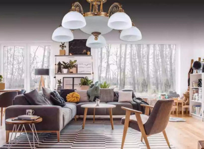 Lamps Ceiling Light Chandelier Chandelier White Ceiling lamp Glass Gold
