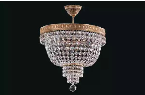 Ceiling chandelier Luxury Gold Chandelier Ceiling lamp Luster Crystal Art