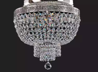 Classic chandelier ceiling lamp beige crystal hanging lighting ceiling chandelier